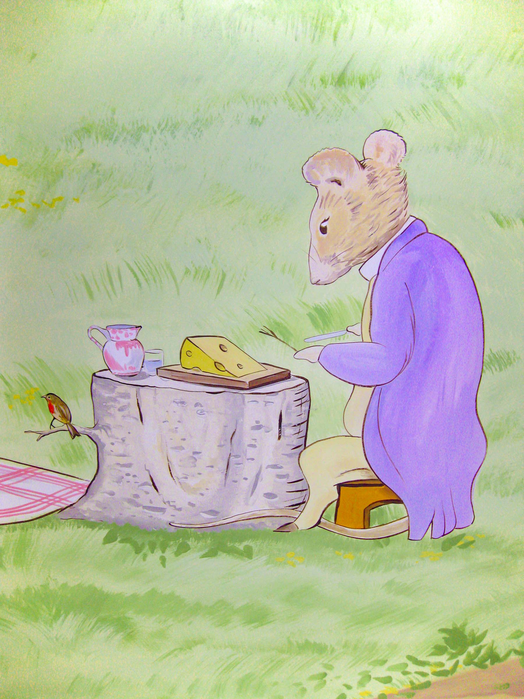 In the style of Beatrix Potter johnny town mouse