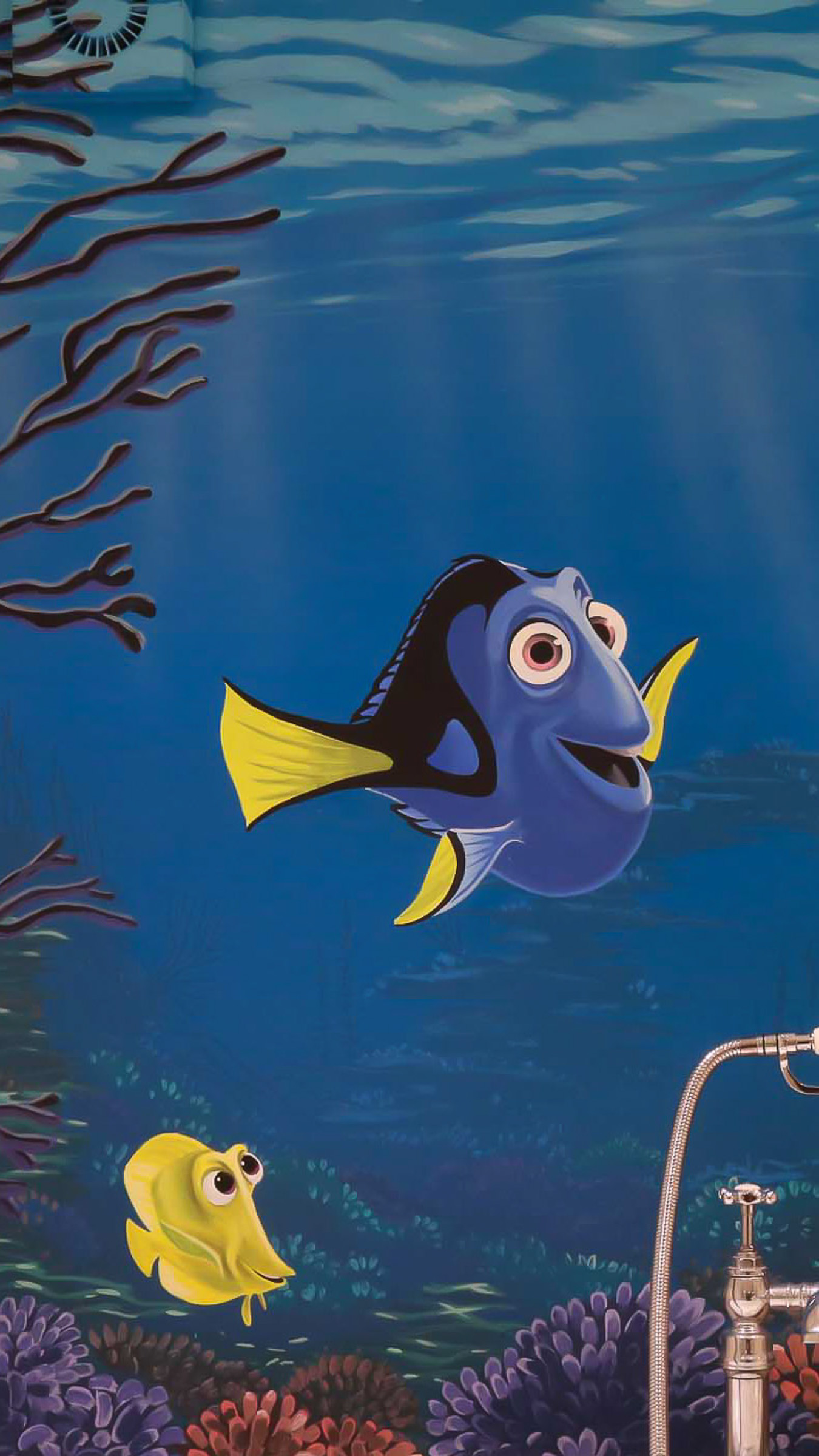 Bubbles and Dory bathroom
