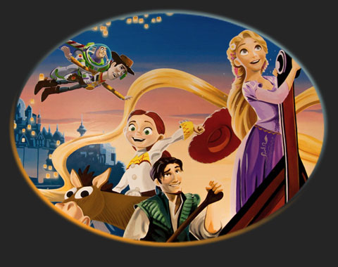 Hand-painted Disney Murals